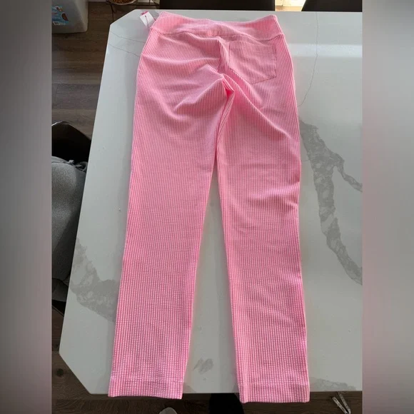 Lilly Pulitzer Bright Pink & White Striped Pants - Picture 2 of 4